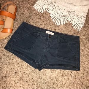 Navy Low Rise Hollister Dress Shorts